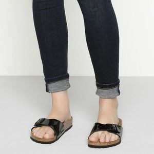 Birkenstock Madrid Birko-Flor - Black - Sz 37